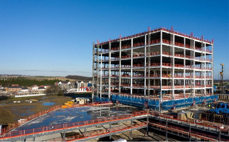 Part-built Berwick hospital to be stripped back as completion moves to 2028